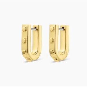 GORJANA Asher Link 18k Gold Plated Hoop Earrings